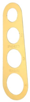 DimyFew Stainless Steel Spaghetti Measurer,Spaghetti Ruler,Measuring Tool,Noodle Serving Size Tool,Spaghetti Pasta Measuring Tool, gold