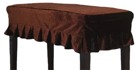 JYOGCEPF Elastische Bankabdeckung Bankbezug, Klavierhocker-Sitzbezüge, Klavierbank-Plissee-Schonbezug, Einzel-/Doppelstuhl-Schutzbezug FüR Die KüChe(Brown,Single seat Stool Cover)