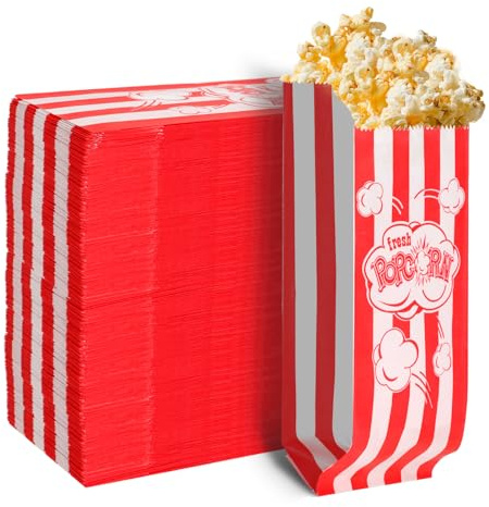 300 Stück Popcorn Tüten Rot Klein Hitzebeständige Klassiker