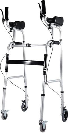 Déambulateur pliable, Cadre de marche pliant, Marcheur léger et étroit avec déclencheur for personnes âgées