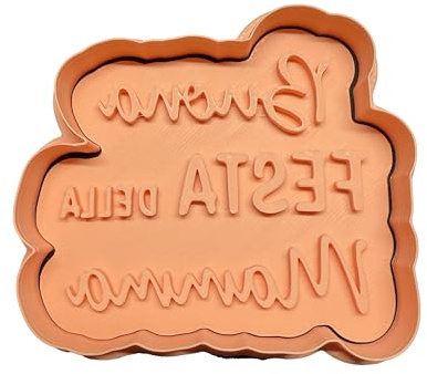 Tagliabiscotti.it - Buona festa della mamma - Tagliabiscotti - Cookies Cutter - Stampo per creare decorazioni biscotti - Dimensione 8,5cm x 7,5cm x 1,2cm. Colore casuale.