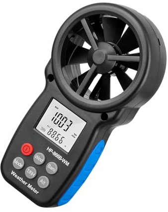 Digital Anemometer With Backlight Display High Resolution Speed Tester Weather Resistant For Engineering Projects