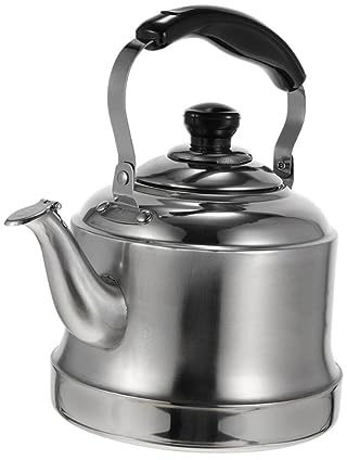 Healifty Bouilloire Sifflante Acier Inoxydable Ustensile De Cuisine Pratique Avec Sifflet Pour Maison Ou Hôtel
