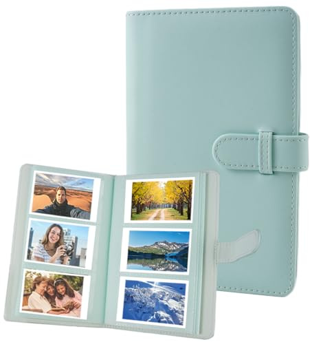 Album Fotografico per Fujifilm Instax Mini con 108 Tasche, Mini Album Fotografico per Pellicola Da 3 Pollici, Verde Menta Album Polaroid Instax Mini, per Foto Polaroid Snap, Canon Lvy 2, Kpop Cards