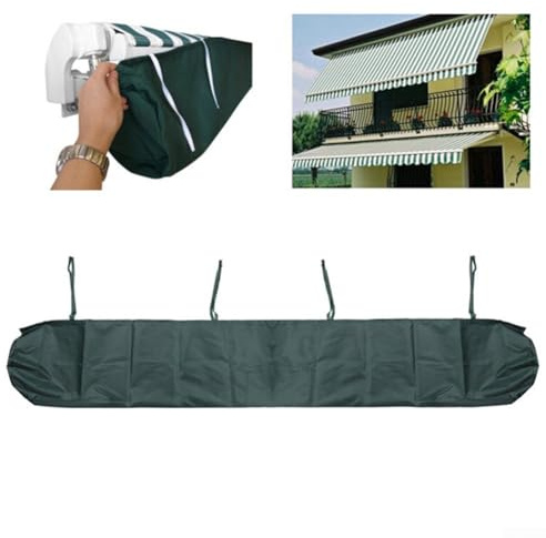 Affidabile custodia per tenda da esterno, copertura antipolvere impermeabile essenziale per tende da sole (grigio, 5 m)