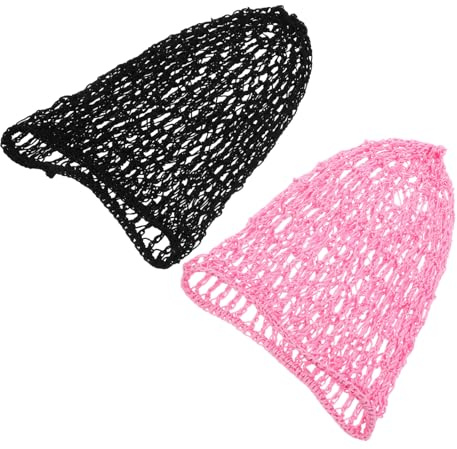 CALLARON 2stücke Netz-haarnetz Zum Schlafen Für Frauen Handgehäkelt Weiches Polyester-haarnetz Bequeme Schlaf-haarabdeckung Als Haarwickel Für Lange Haare