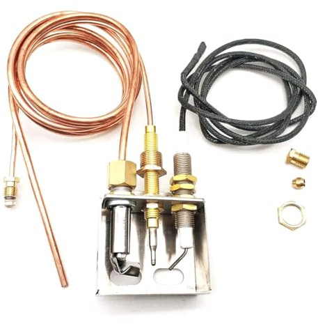 Janasiba 1 set di termometri a gas, termocoppia bruciatore a gas, riscaldamento, termocoppia bruciatore a gas per riscaldamento a gas, braciere, forno, barbecue