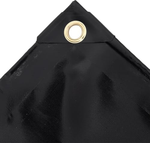 Genérico Lona 650 g/m² 1,5x6 m Negro,Bricolaje,Accesorios de Bricolaje,Lonas Impermeables,Negro,6.4 kg,151359