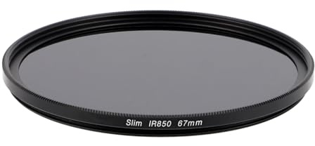 850 nm IR Filtro a infrarossi – Fotografia a infrarossi Extreme per fotocamera e obiettivo 67 mm