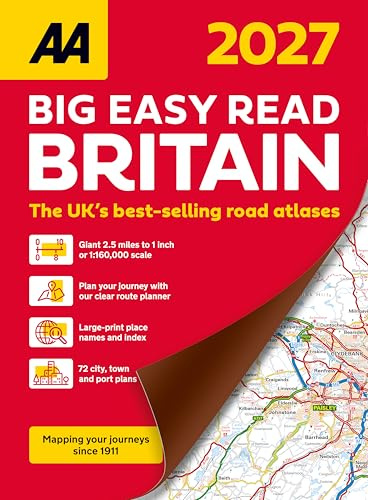 AA Big Easy Read Atlas Britain 2027 Paperback (AA Road Atlas)