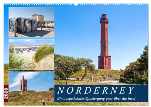 Norderney Spaziergang (Wandkalender 2026 DIN A2 quer), CALVENDO Monatskalender: Die Königin der Ostfriesischen Inseln (CALVENDO Natur)
