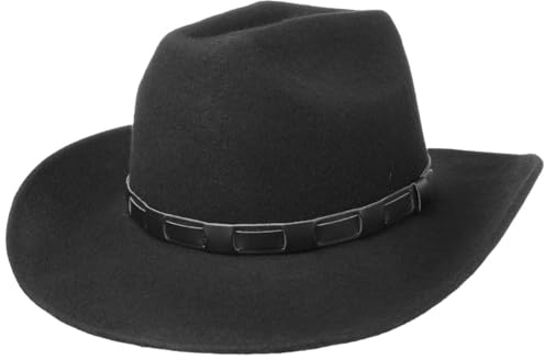 Lipodo Bill Cody Westernhut Cowboy Kunstleder Garniturband Made in Italy Damen und Herren Sommer Winter