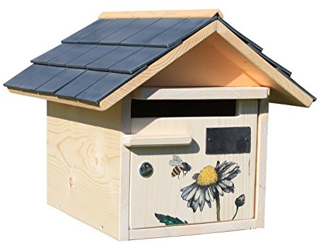 Boite AUX Lettres Bois, L'ABEILLE BUTINE, Prestige 1 Porte