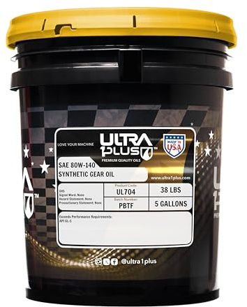ULTRA 1PLUS SAE 80W-140 Synthetic Gear Oil API GL-5 (5 Gallon Pail)