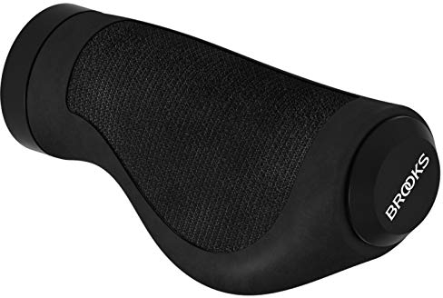 Brooks England Unisex-Erwachsene Ergonomische Gummigriffe Griff, schwarz, 100/100mm