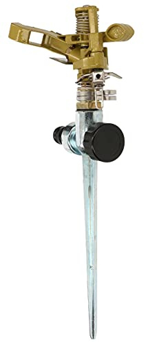 KOTARBAU® Pulsationssprenger 30cm mit Erdspieß Gartenschlauchanschluss Einstellbarer Wasserstrom