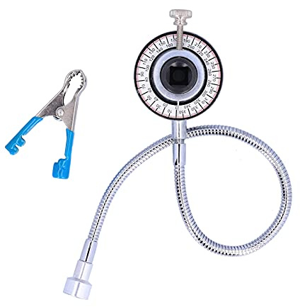 Jauge d'Angle de Couple, Jeu de Clés Dynamométriques Réglables à 360° 1/2 Pouce, Outil de Mesure Universel avec Bras Flexible, Clip Solide et Type d'Aimant