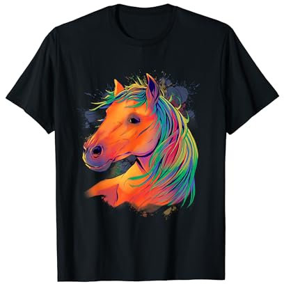 Pony Damen Reitbekleidung Mädchen Zubehör Pferd Reiter T-Shirt