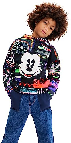 Desigual Pojkar Aryeh Musse Cardigan tröja, svart, S