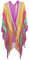 CCAIPU Mantón Calado Suave con Borlas, Cubre Traje de Baño Verano Mantón Largo de Playa Bikini Cubre Traje de Baño Ropa de Protección Solar para Mujer (Multicolor-B)