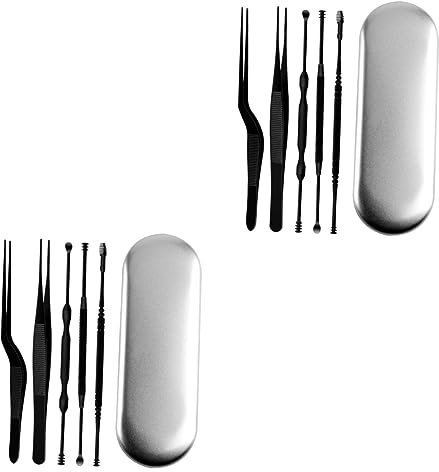 Mobestech Kit De Eliminación De Cera De Los Oídos 12 Uds Kit De Limpieza Con Pala Cera De Los Oídos Con Herramienta De Limpieza Herramienta Extractora De Cera De Los Oídos En Espiral