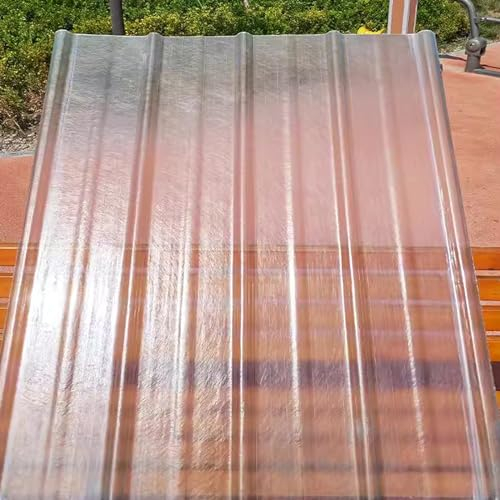 Wellblech Dachblech,2mm FRP-Tageslichtplatte,Trapezbleche Dachplatten,1/3/5/10/15 Stück Regenschutz Dachpaneele,Isolier-Tageslichtpaneele,für Gewächshaus-Carport (0.9x1.7m/35x67in,15 PCS)