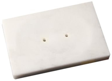 UTHCLO Schminktablett Seifen Halter Badewannenablage Seifenschale Marmor Seifenablage Marmor Pads waschbecken kreativer seifenhalter Badezimmerzubehör Rechteck Seifenkiste Weiß