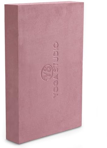 Yoga Studio Blocco per yoga, 30 x 20 x 5 cm, in EVA antiscivolo, accessorio leggero per esercizi (rosa polvere)