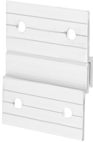 WOONEKY Hochleistungs-spiegel-aufhängeset Französischer Klampenaufhänger Weiße Aluminiumlegierung Für Dekorative Malerei