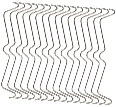PLAFOPE 50stücke Hakenverschlüsse Für Stecktafeln Aus Rostfreiem Stahl Robust Und Langlebig Hakenschloss Einfachen Anbringen Rostbeständig Und Wiederverwendbar Stecktafelzubehör Für Sicher
