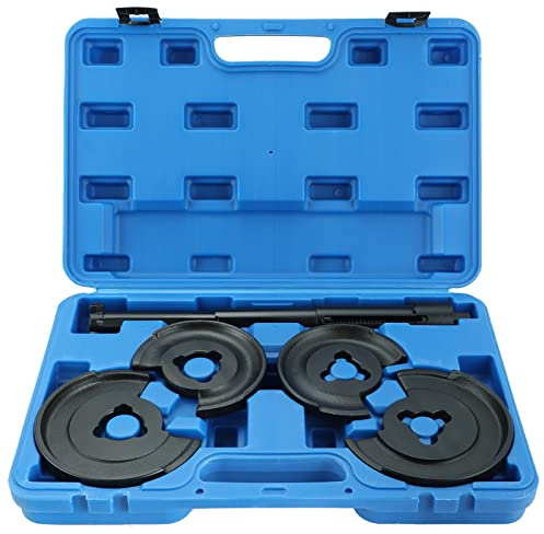 DASBET Suspension Coil Spring Compressor Set 5PCS Front Rear Axle Telescopic Repair Tool Kit Compatible with Mercedes Benz