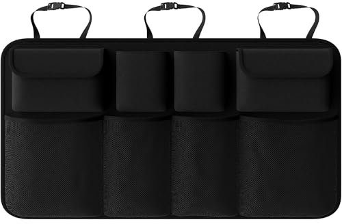 Auto Kofferraum Organizer für VW Passat B6 Golf 4 Golf 5 Passat B5 Golf 7 Polo Golf 4 Passat B8 Golf 5, Faltbarer Organizer Auto mit 3 Verstellgurten Wasserdicht Aufbewahrung Autotasche