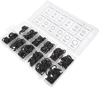 WHAMVOX 300Pcs Valves Sealing O-Rings Rubber Sealing Grommets O-Ring Seal Kit for Faucet Plumbing Repair, Storage Box, Easy to Organize