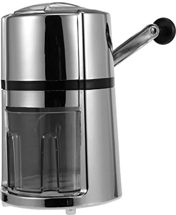 Lurrose Macchina Tritaghiaccio Manuale per Cucina Tritaghiaccio Manovella Senza Elettricità per Granite Bevande Ghiacciate e Frullati