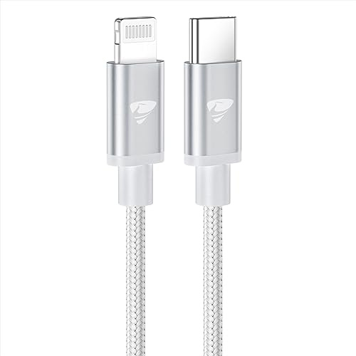 Aioneus USB C to Lightning Cable 1.8M, [Apple MFi Certified] iPhone Fast Charger Cable USB-C Charging Lead Cord for iPhone14/13/12/12 PRO Max/12 Mini/11/11PRO/XS/Max/XR/X/8/8Plus/iPad, White