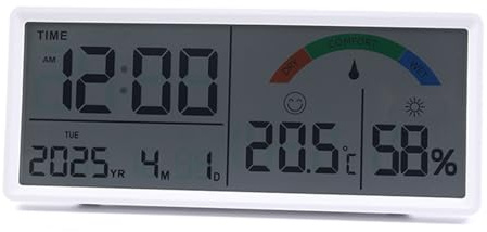 Multifunzione Orologio Digitale LCD Grandi Dimensioni Con Scheda E Umidità Display Batteria Supportata Per La Parete Da Scrivania Orologio Da Visualizzazione Grandi Dimensioni Per Anziani Facili