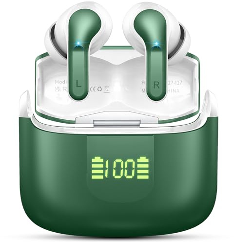 Écouteurs Bluetooth Sans Fil, Oreillette Bluetooth 5.4, Casque Bluetooth Micro CVC8.0 Anti-Bruit, Casque Stéréo Hi-Fi, 48H Ecouteurs sans Fil Contrôle Tactile, Étanche IP7 Sport pour iOS/Android