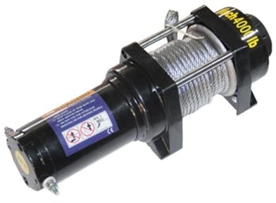 Treuil Électrique De Voiture 12v24V Hors Route Véhicule Auto-sauvetage Palan Traction Capacité De Charge éLevéE(4000lbs,24v,Wired handle)
