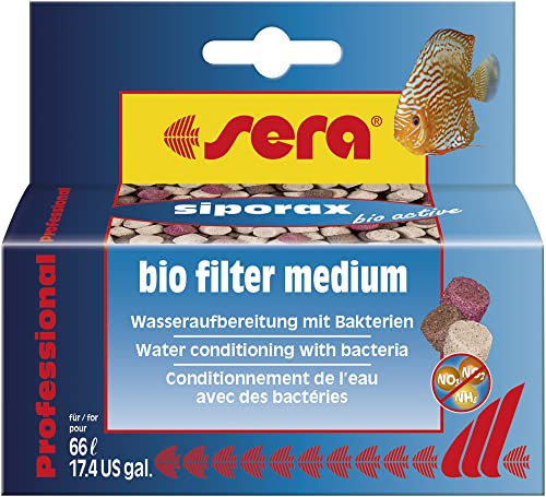 sera Wasseraufbereiter für Aquarien, 35g für 66 Liter, reduziert Ammonium, Nitrit, Nitrat, selbst reinigendes Hochleistungsfiltermedium in Tabellenform, 50g