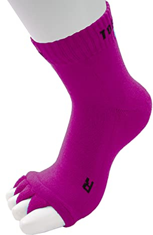 TOETOE- Hälsoavskiljare tåstrumpor i bomull, fuchsia, 37-46 EU