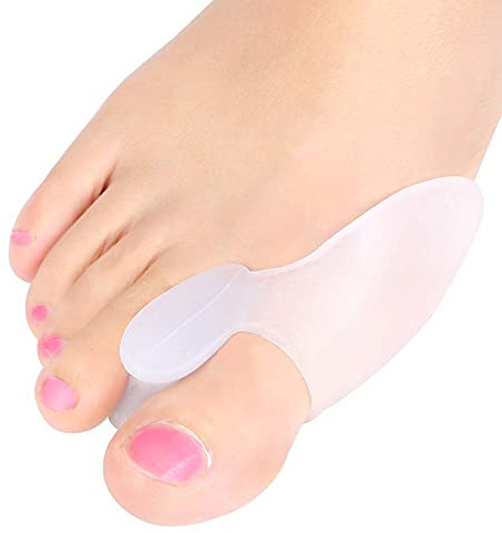 Zehenspreizer Hallux Valgus [6x] mit Ballenschutz Zehenschutz Schienen Bandage
