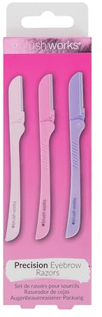 Brushworks Präzisions-Augenbrauen-Rasierer 3-Stücke, 70 g