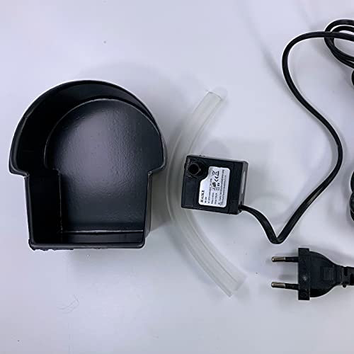 Kit Pompa 3 Watt + vaschetta per Riciclo Acqua Fontana Cascata Motorino Presepe