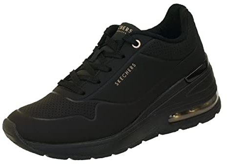 Skechers Million Air Elevated Air Damen-Sneaker, Schwarz, 37.5 EU