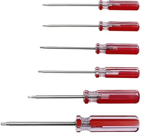 Set di 6 cacciaviti triangolari magnetici, 1,8 mm, 2,0 mm, 2,3 mm, 2,7 mm, 3,0 mm, 4,2 mm, strumento di riparazione per giocattoli e sostituzione della batteria