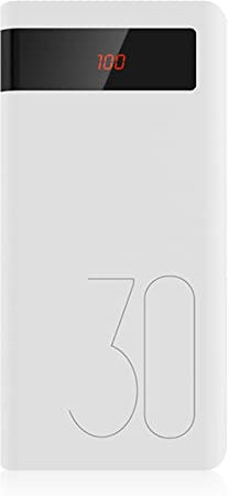 Power Bank 30000mAh Carga rápida PD 18W Batería Externa 30000 mAh Powerbank Cargador portátil para iPhone Xiaomi 30000mAh Carga rápida B