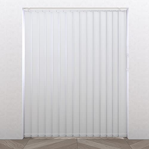Lamellenvorhang/Vertikaljalousie - Easy Line - 89mm - Lichtdurchlässig - Weiß - 40 x 260-5 lamellen