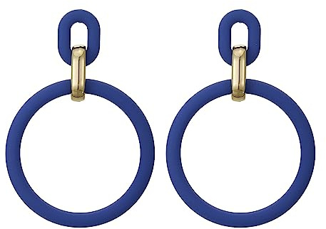 SIXDUTON Neon Ohrringe Damen Statement Ohrringe Große Bunt Creolen | Acryl Creolen Bunt 80er Jahre Accessoires Modisch 90er Ohrringe Modeschmuck Geschenk für Kostümzubehör Karneval Mottoparty