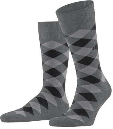 Burlington Danny M So cotone fantasia 1 paio, Calzini Uomo, Grigio Light Grey Melange 3390, 40-46