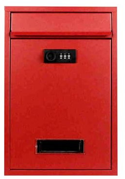 lhyangroupao Briefkästen,Postkasten,Briefkasten,Wandbriefkasten,Mailbox Abschließbarer, Briefkasten Zahlenschloss, briefkasten modern, mehrere Farben erhältlich, geeignet für verschiedene Stile(Red)